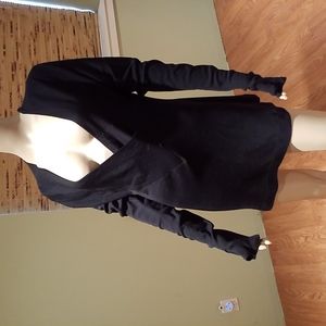 Marie Saint Pierre Montreal Black Plunge Neck Sweater Size 4 Small